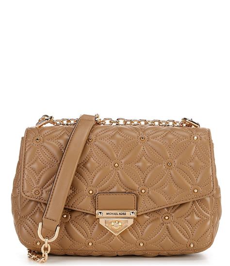 michael kors tina folral gold studded|michael kors soho.